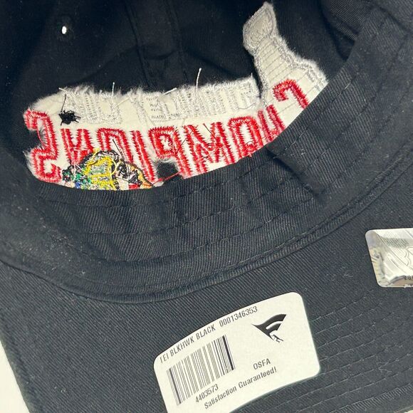 Chicago Blackhawks 2013 Stanley Cup Dad Hat Cap Black 47 Brand Strapback 6 Panel - Picture 5 of 9